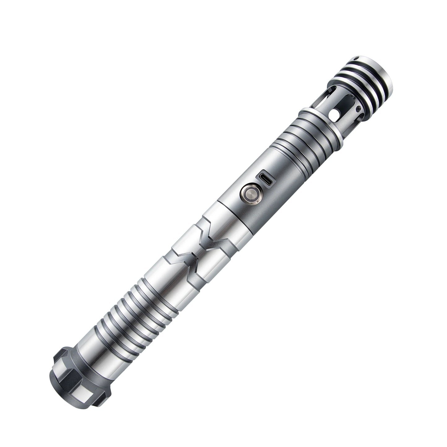 The Silver Chevron Custom Red Lightsaber