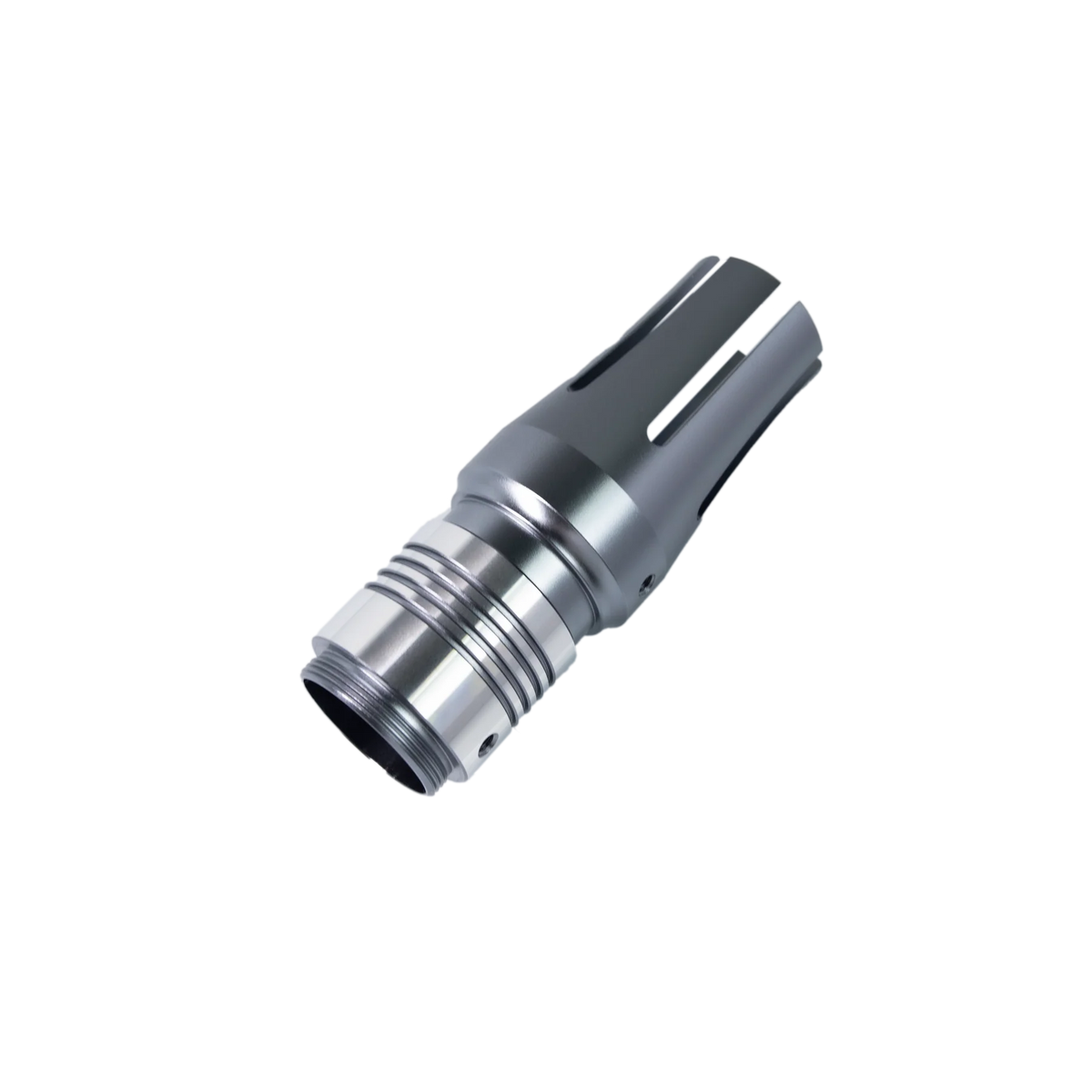 The Slotted Crown Emitter with Ribbed Neck Custom Red Lightsaber