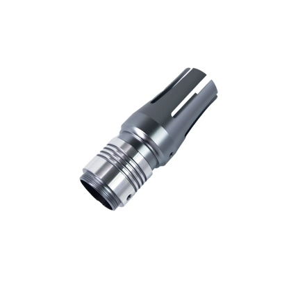 The Slotted Crown Emitter with Ribbed Neck Custom Red Lightsaber