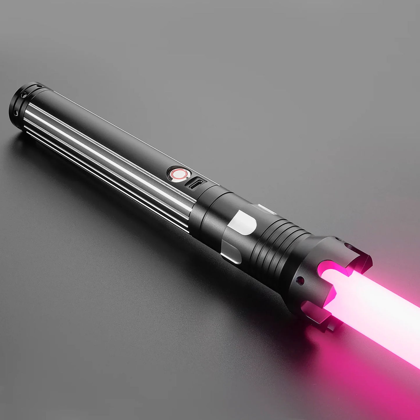 The Crowned Flared Emitter Custom Red Lightsaber