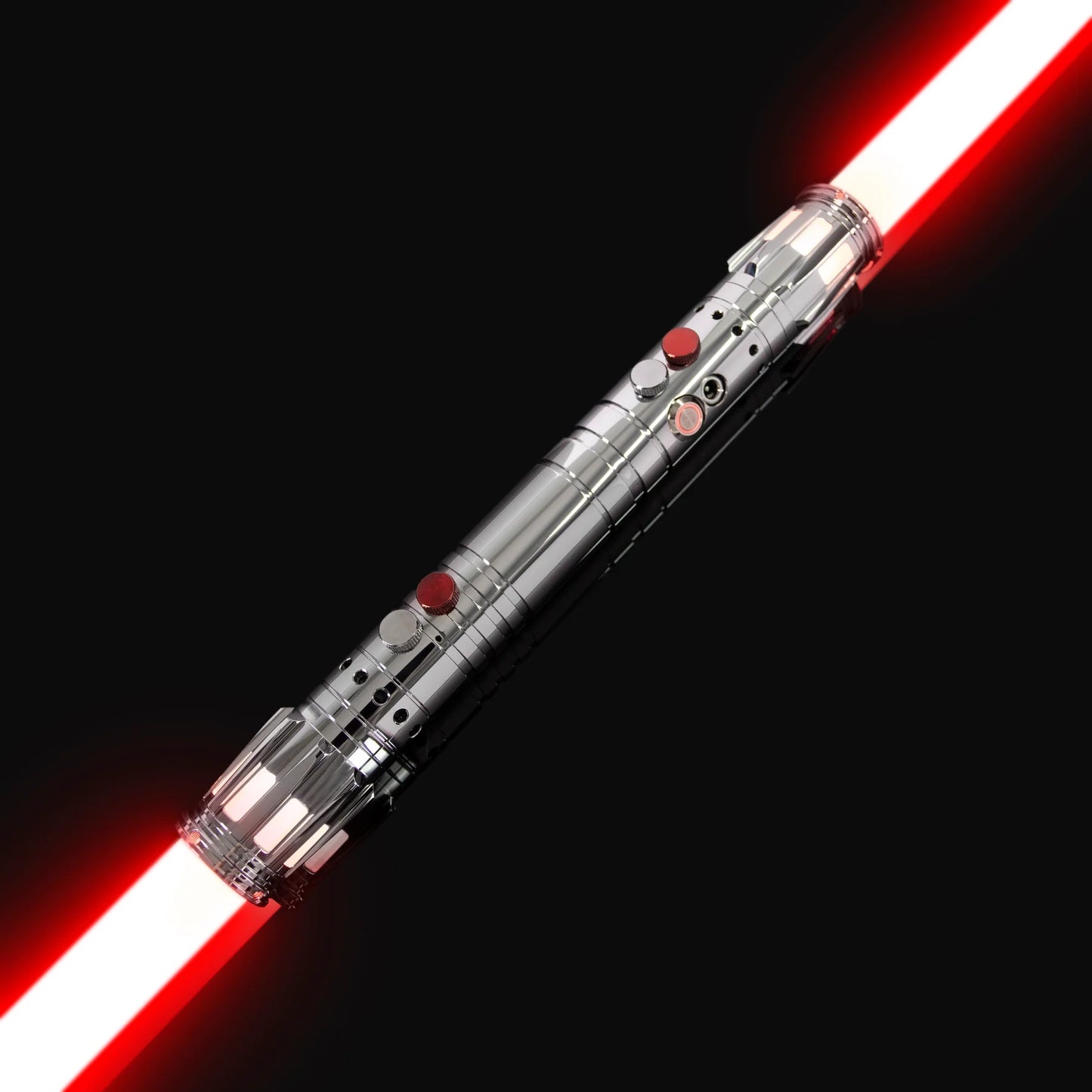 The Obsidian Sentinel Custom Red Staff Lightsaber