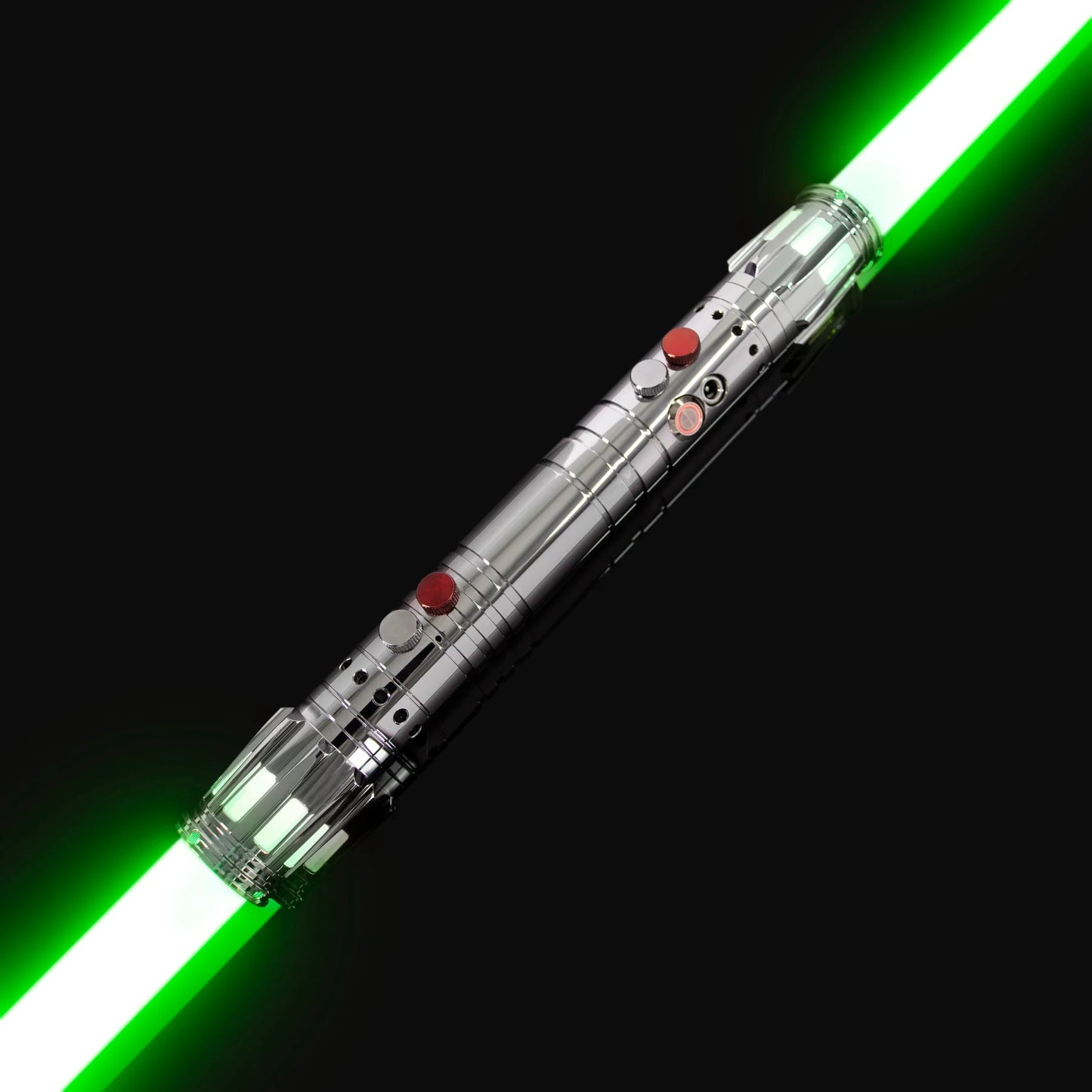 The Obsidian Sentinel Custom Red Staff Lightsaber