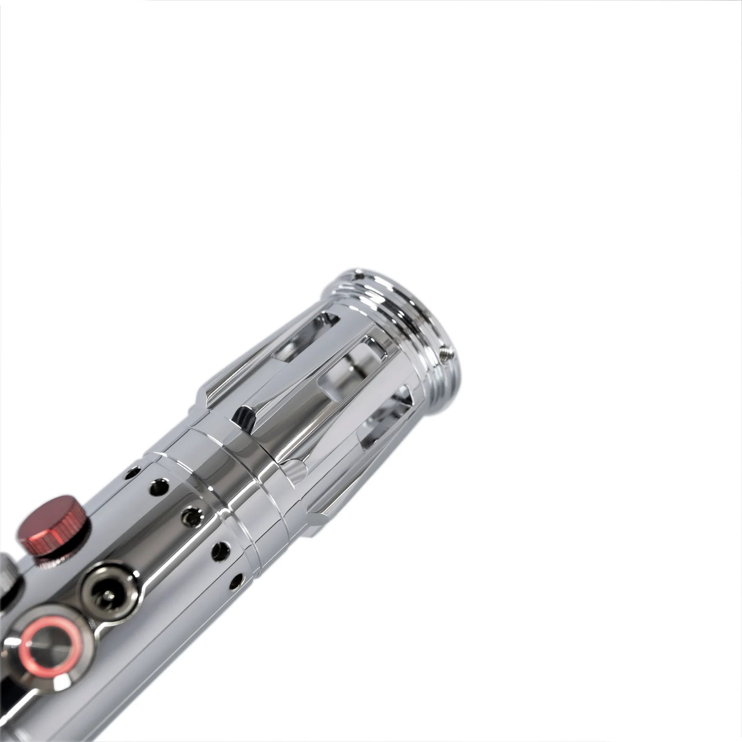 The Obsidian Sentinel Custom Red Staff Lightsaber