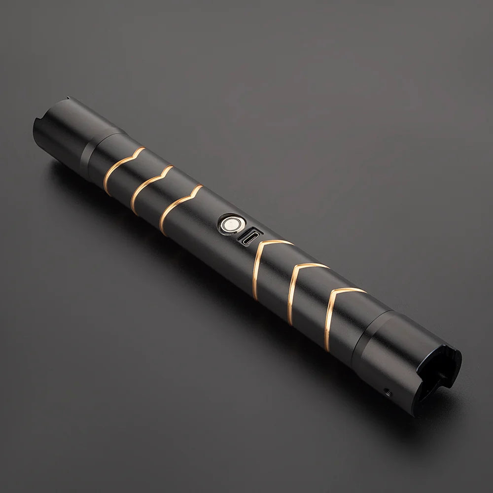 The Golden Chevron Obsidian Custom Red Lightsaber