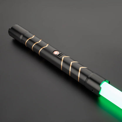 The Golden Chevron Obsidian Custom Red Lightsaber