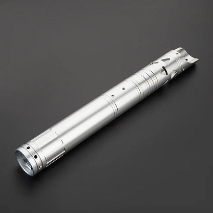 The Brushed Silver Triangle Vented Custom Red Lightsaber