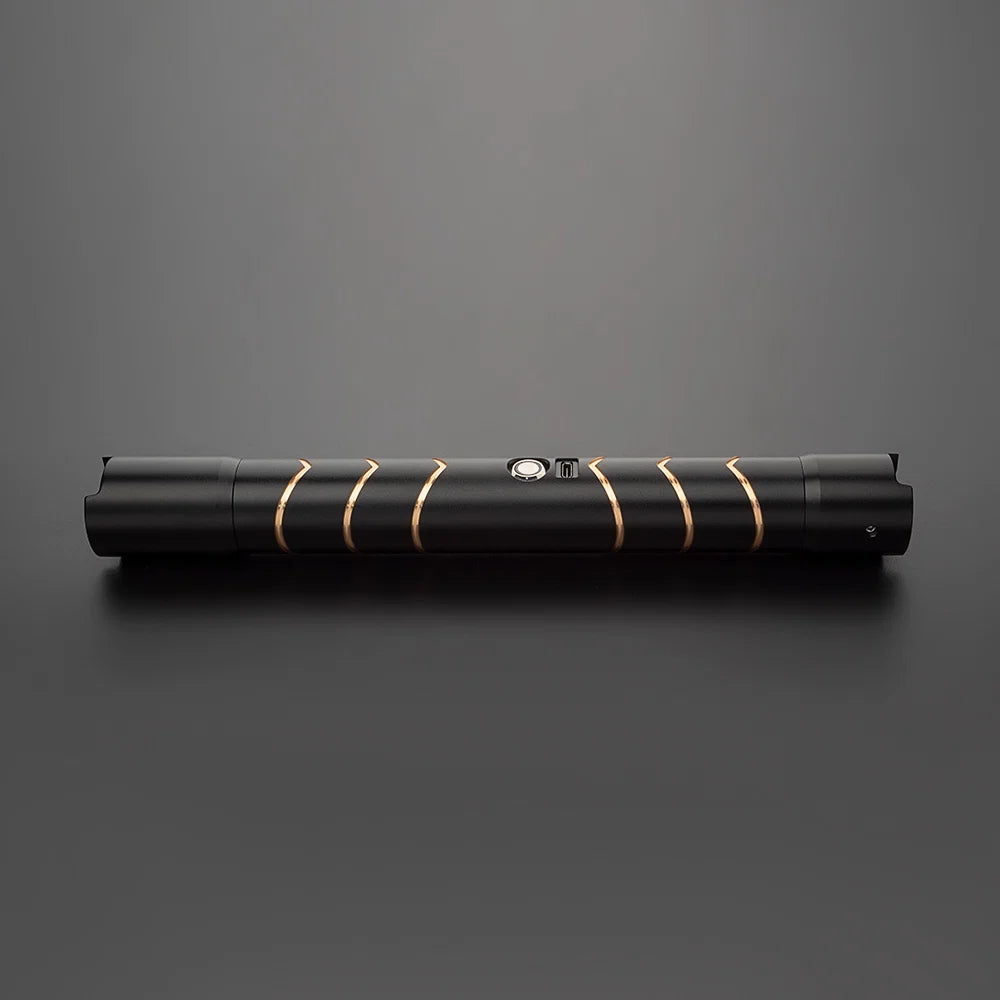 The Golden Chevron Obsidian Custom Red Lightsaber