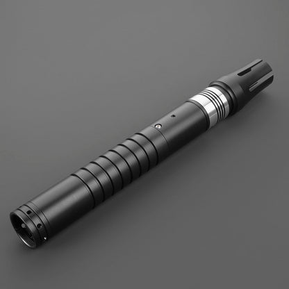 Vanguard Lightsaber Hilt – Matte Black with Silver Accents