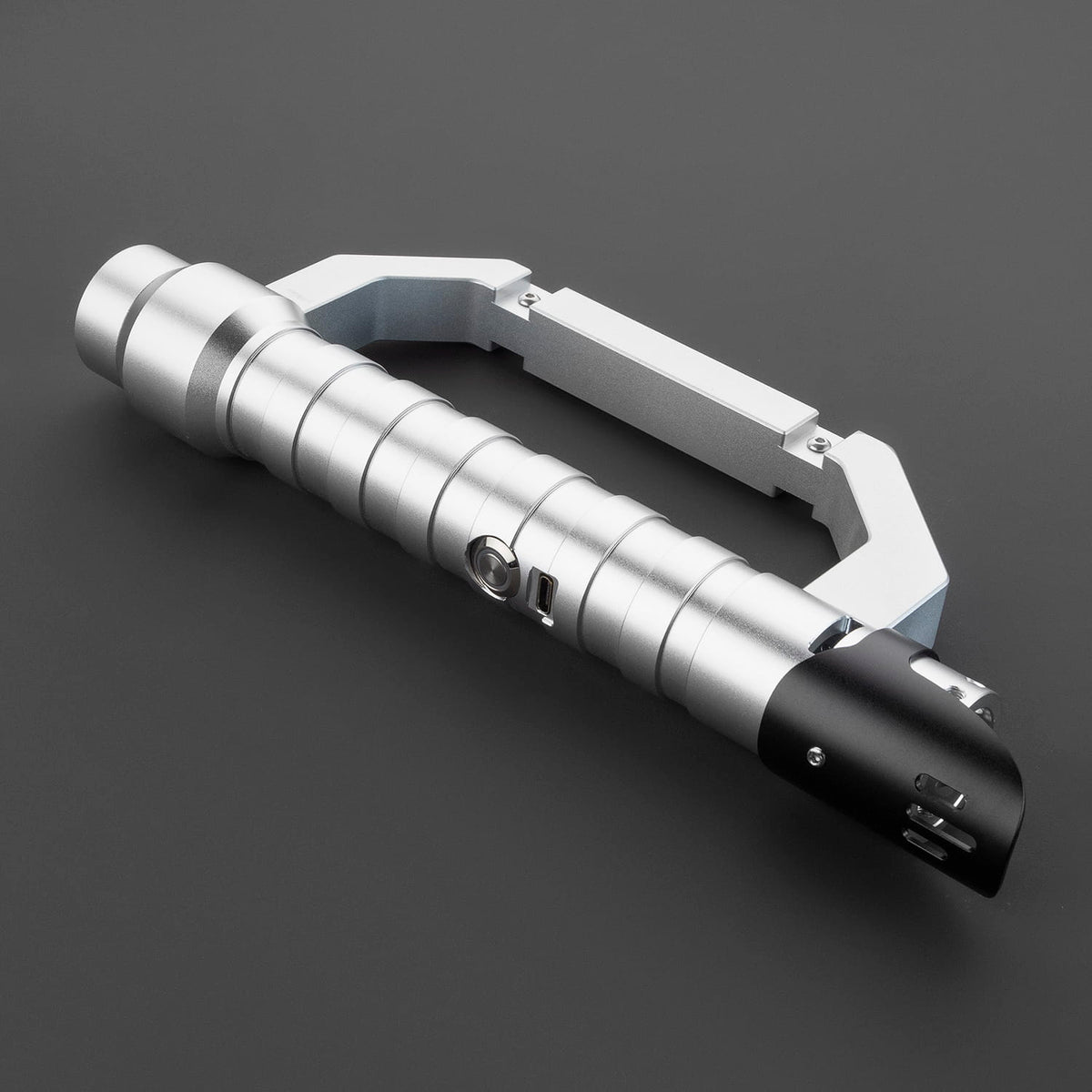 Cutlass Lightsaber Hilt – Silver with Basket Guard