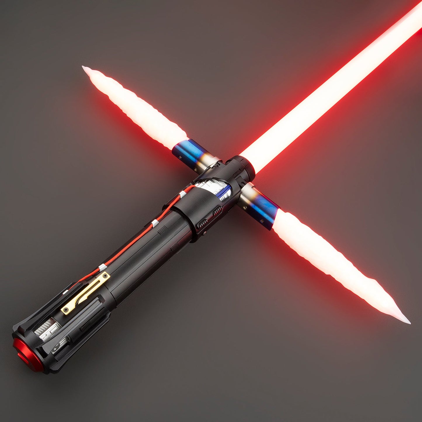 BM Lightsaber Crossguard KR Ren Light Saber Red KR Black Series