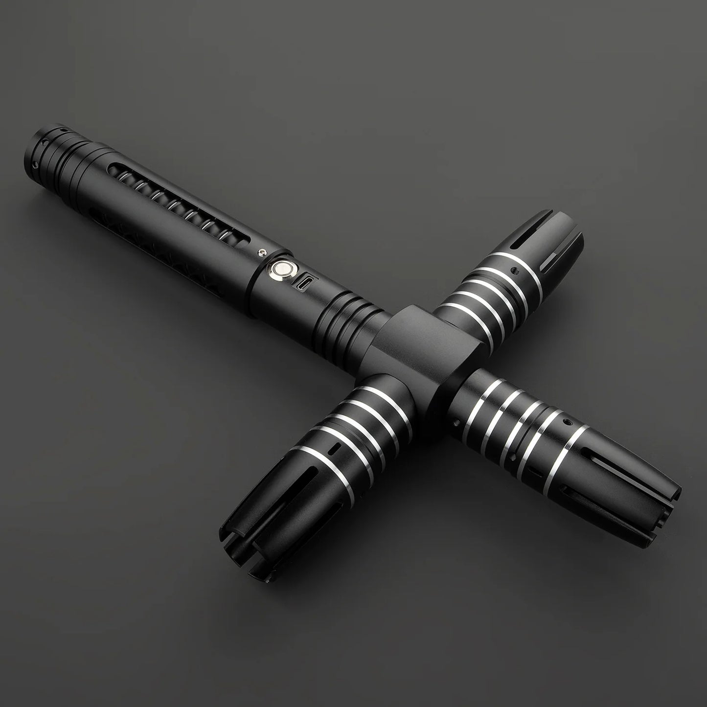 BM Lightsaber Crossguard Light Saber XRGB3.0 Three Blades Black
