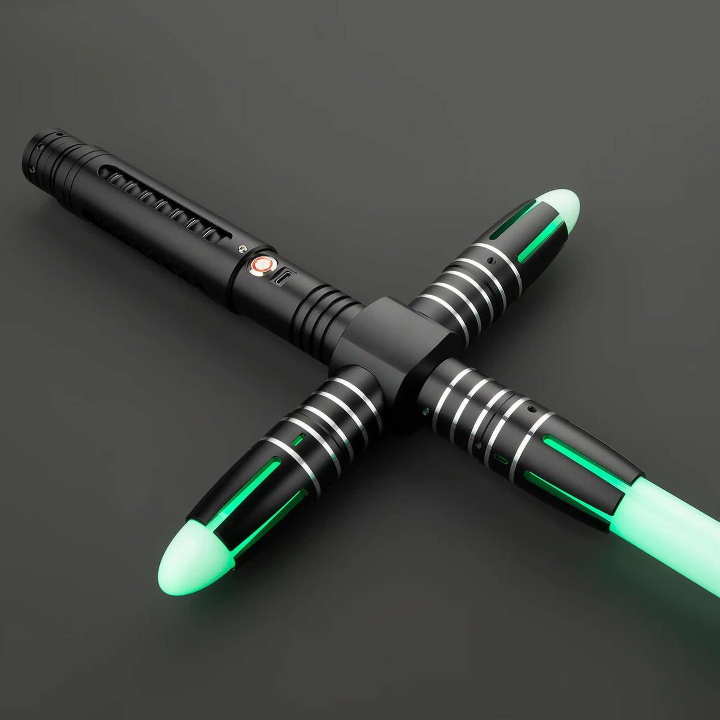 BM Lightsaber Crossguard Light Saber XRGB3.0 Three Blades Black