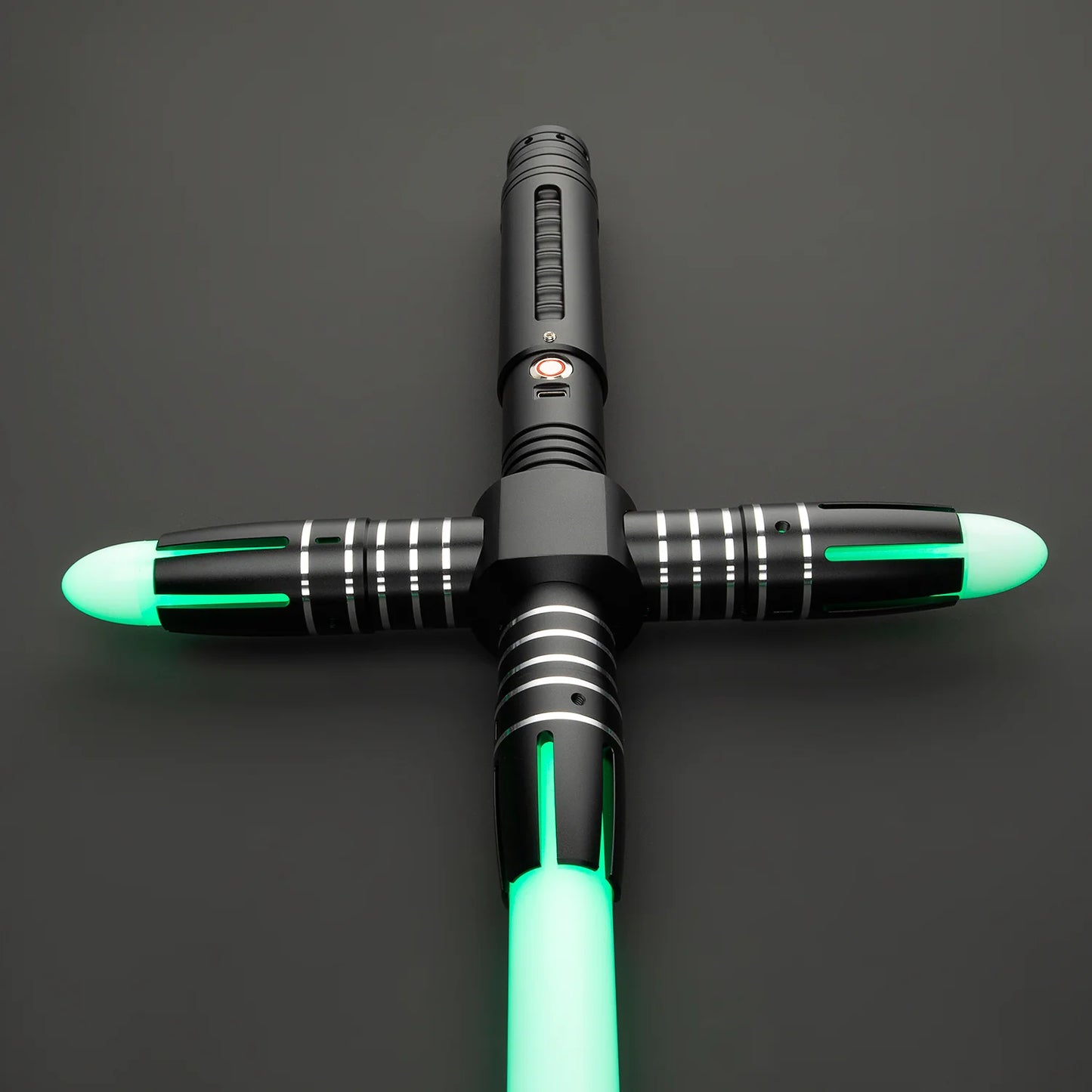 BM Lightsaber Crossguard Light Saber XRGB3.0 Three Blades Black