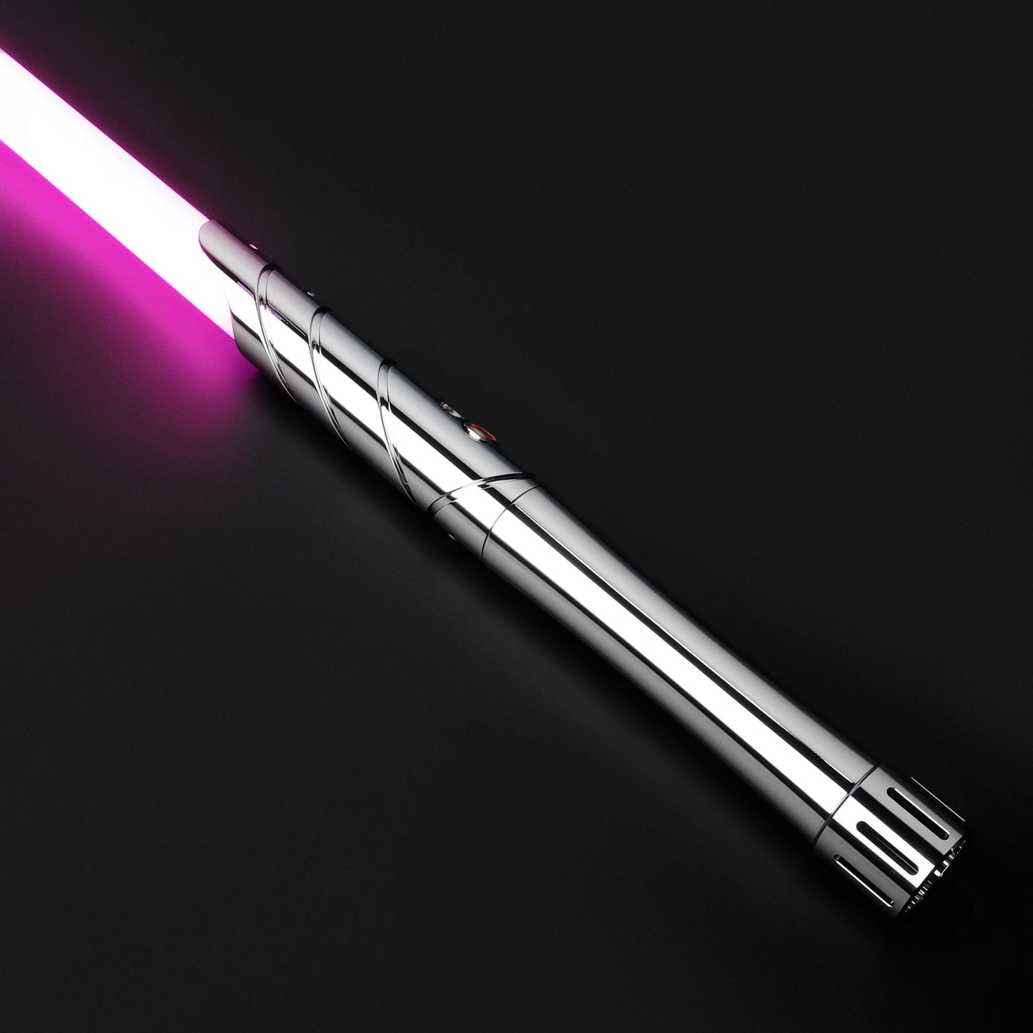 The Chrome Helix Custom Red Lightsaber