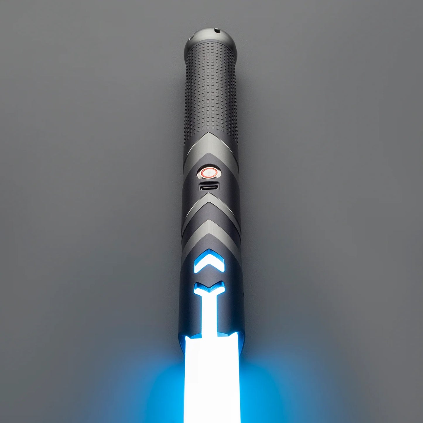 The Shadow Chevron Textured Custom Red Lightsaber