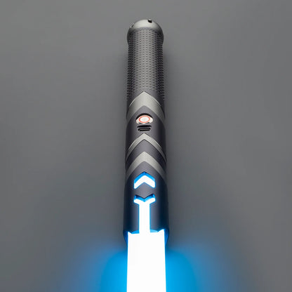 The Shadow Chevron Textured Custom Red Lightsaber