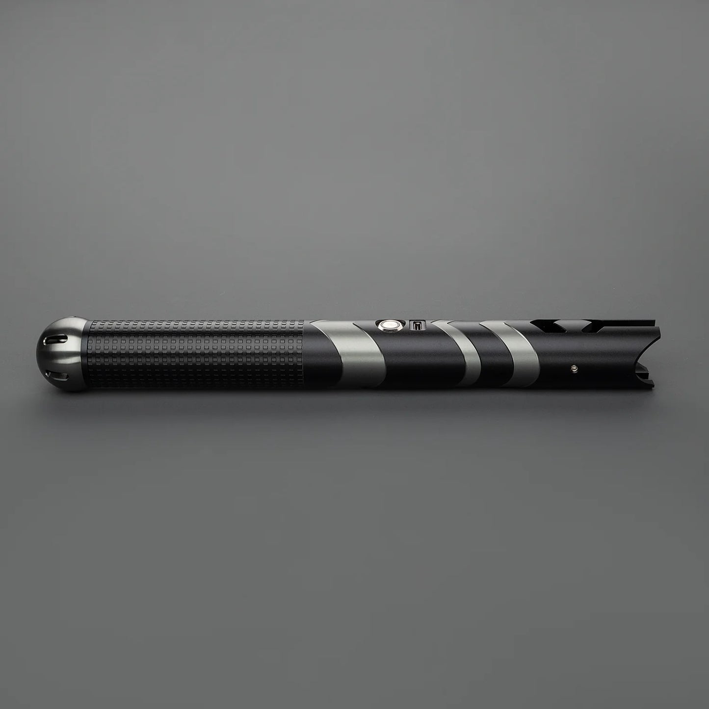 The Shadow Chevron Textured Custom Red Lightsaber