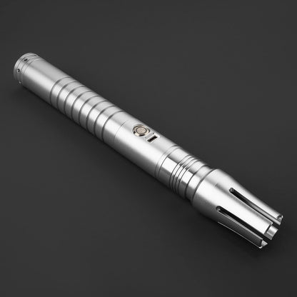 Vanguard Lightsaber Hilt – Matte Black with Silver Accents