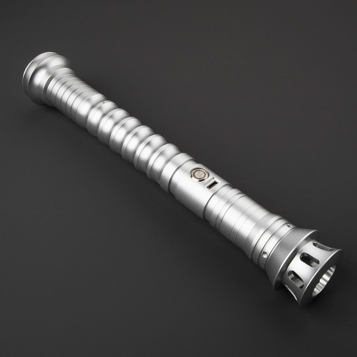 Youngling 108 Lightsaber Hilt – All-Black Ribbed Design