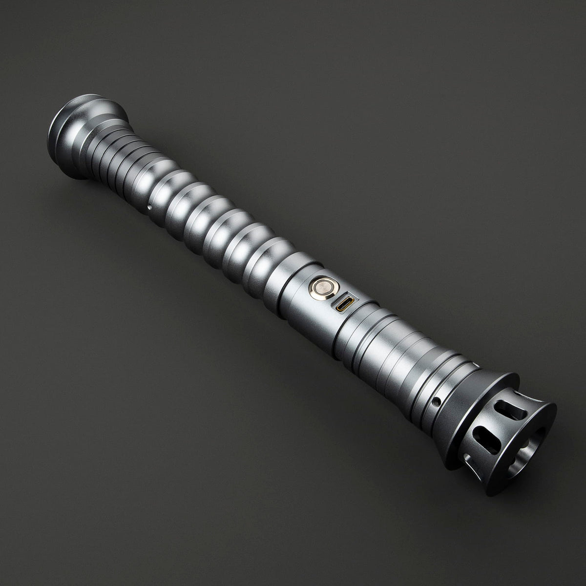 Youngling 108 Lightsaber Hilt – All-Black Ribbed Design