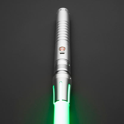 Vanguard Lightsaber Hilt – Matte Black with Silver Accents