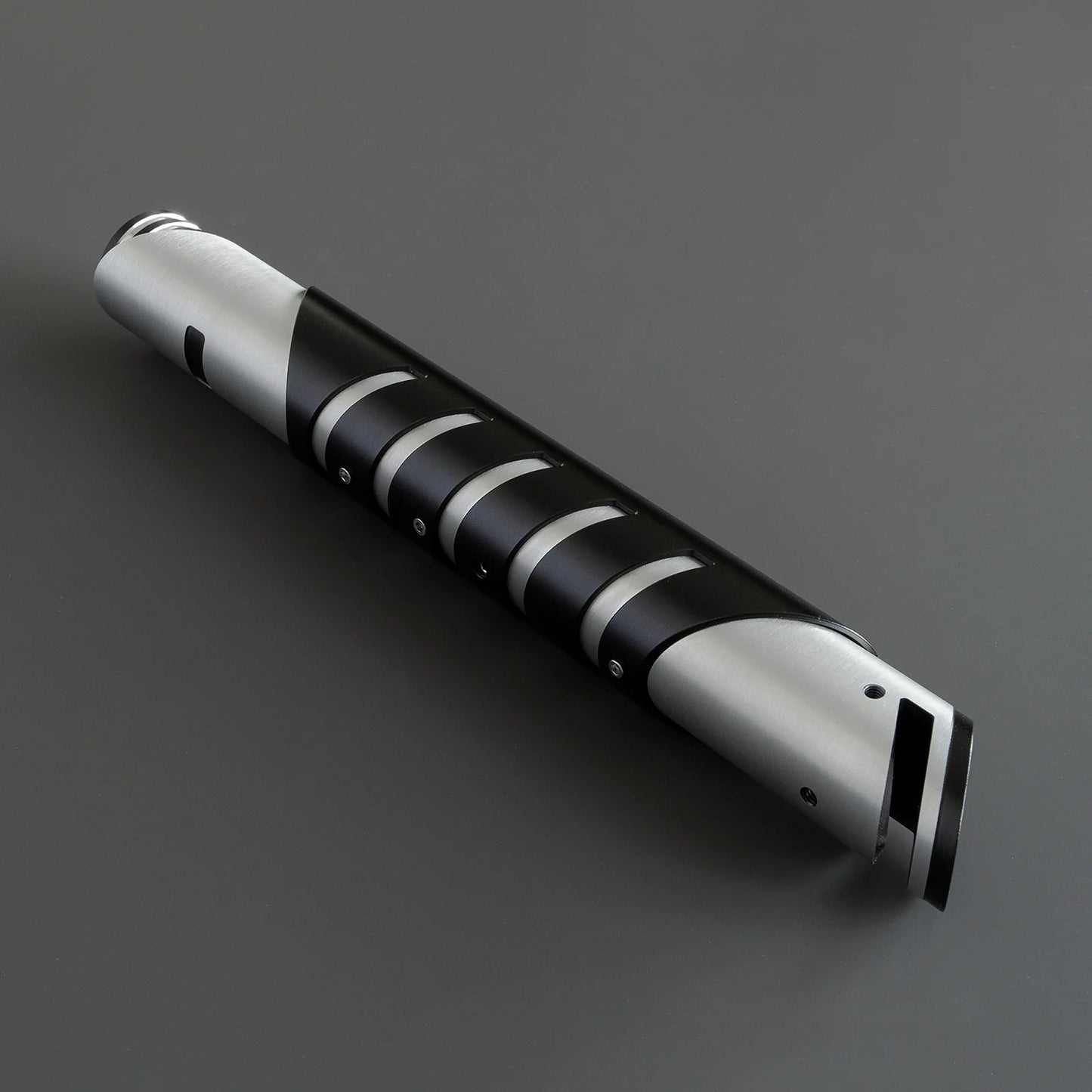 BM Lightsaber Heavy Dueling Fore FX Xenopixel V3 Core Light Saber Silver Black Hilt