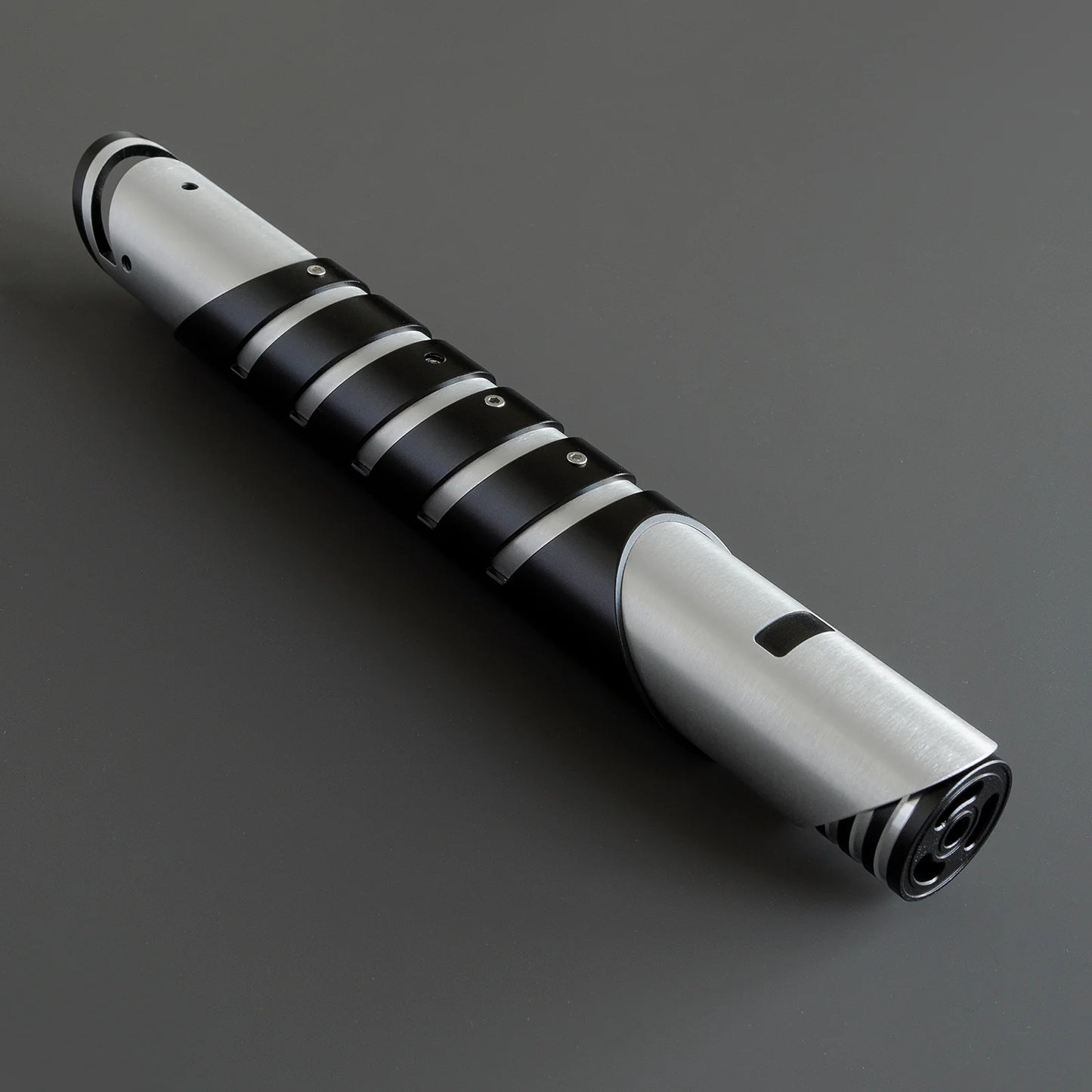 BM Lightsaber Heavy Dueling Fore FX Xenopixel V3 Core Light Saber Silver Black Hilt