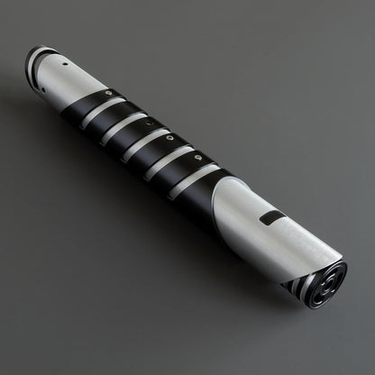 BM Lightsaber Heavy Dueling Fore FX Xenopixel V3 Core Light Saber Silver Black Hilt