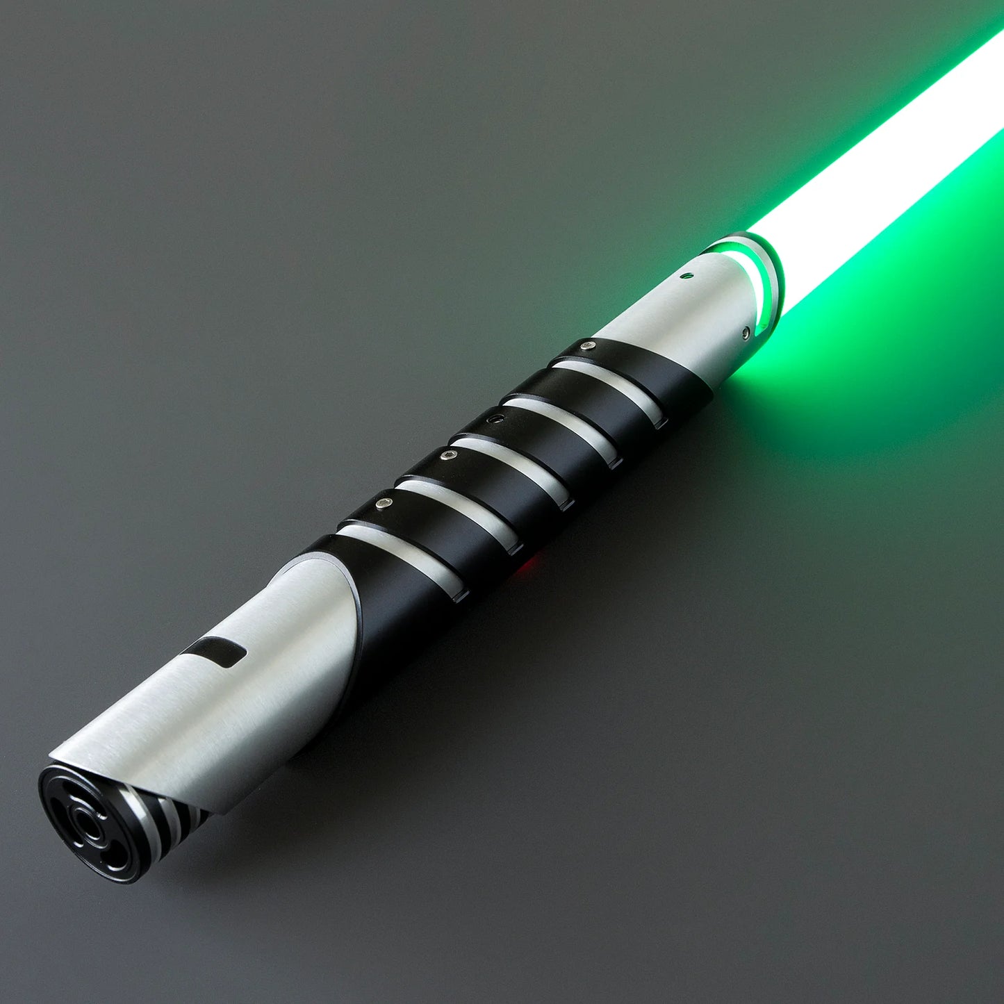 BM Lightsaber Heavy Dueling Fore FX Xenopixel V3 Core Light Saber Silver Black Hilt