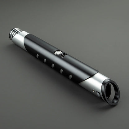 BM Lightsaber Heavy Dueling Fore FX Xenopixel V3 Core Light Saber Silver Black Hilt