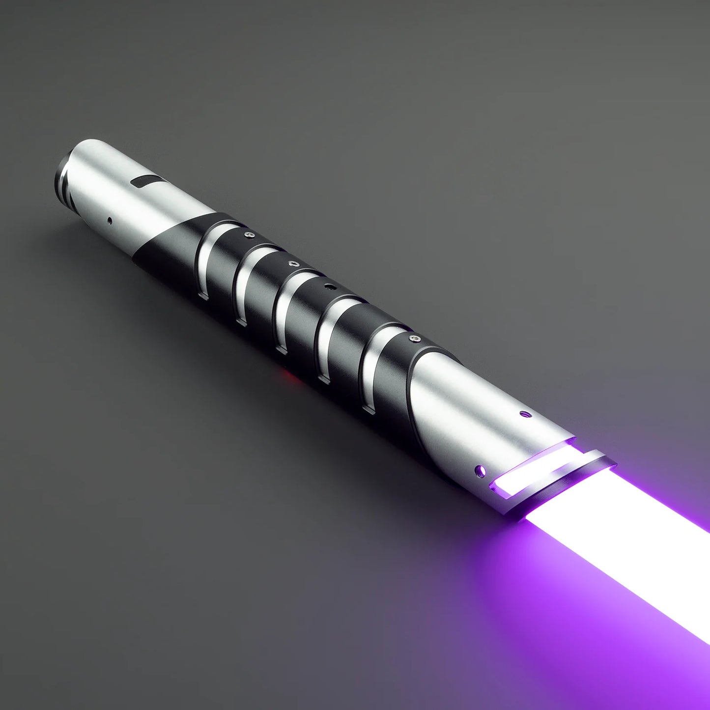 BM Lightsaber Heavy Dueling Fore FX Xenopixel V3 Core Light Saber Silver Black Hilt