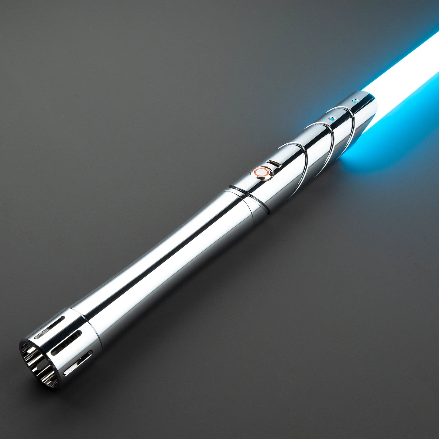 The Chrome Helix Custom Red Lightsaber