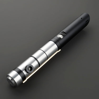 Starforge Lightsaber – Silver & Black Hilt
