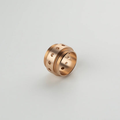 The Perforated Multi-Tone Coupler Ring Custom Red Lightsaber