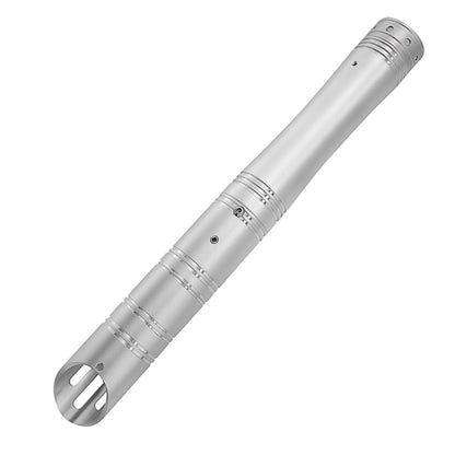Brushed Silver Lightsaber Hilt – Slotted Emitter Design