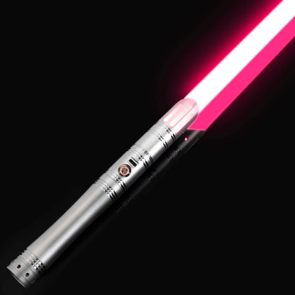 Brushed Silver Lightsaber Hilt – Slotted Emitter Design