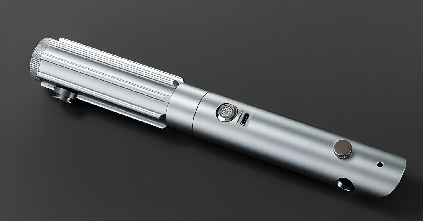 The Silver Vanguard Custom Red Lightsaber