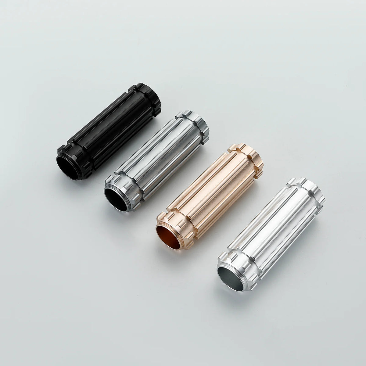 The Ribbed Castellated Collar Grip Body Custom Red Lightsaber