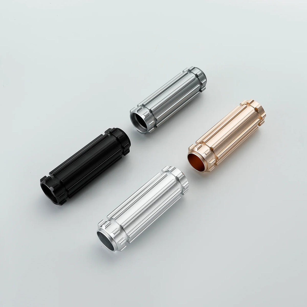 The Ribbed Castellated Collar Grip Body Custom Red Lightsaber