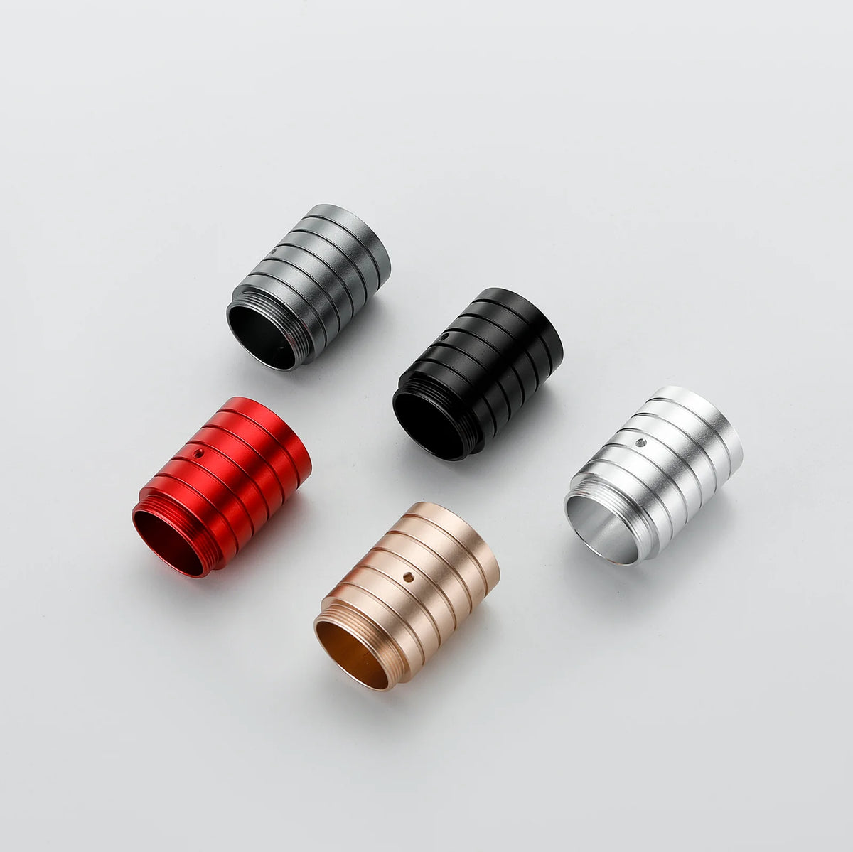 The Compact 5-Ring Extension Coupler Custom Red Lightsaber